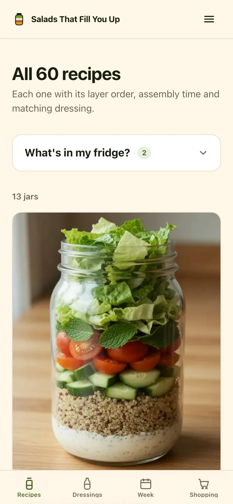 What you can build today, with what's already in your fridge