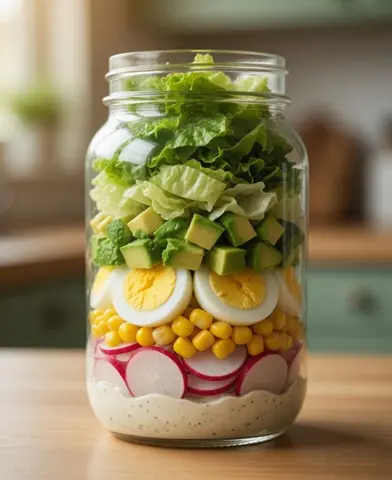 Egg, avocado and radish