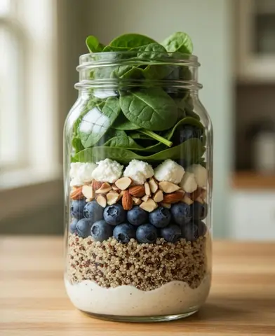 Quinoa, blueberry and almond