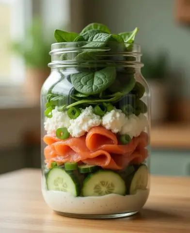 Smoked salmon, cucumber and dill